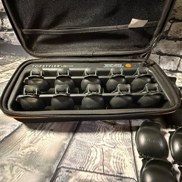 TopStyler by InStyler Heated Ceramic Styling Shells Hair Curlers with Case - Picture 7 of 16